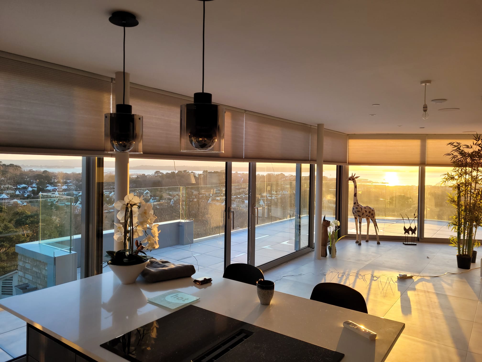 Image showcasing Penthouse Apartment with Thermal Honeycomb Blinds | British Institute ...